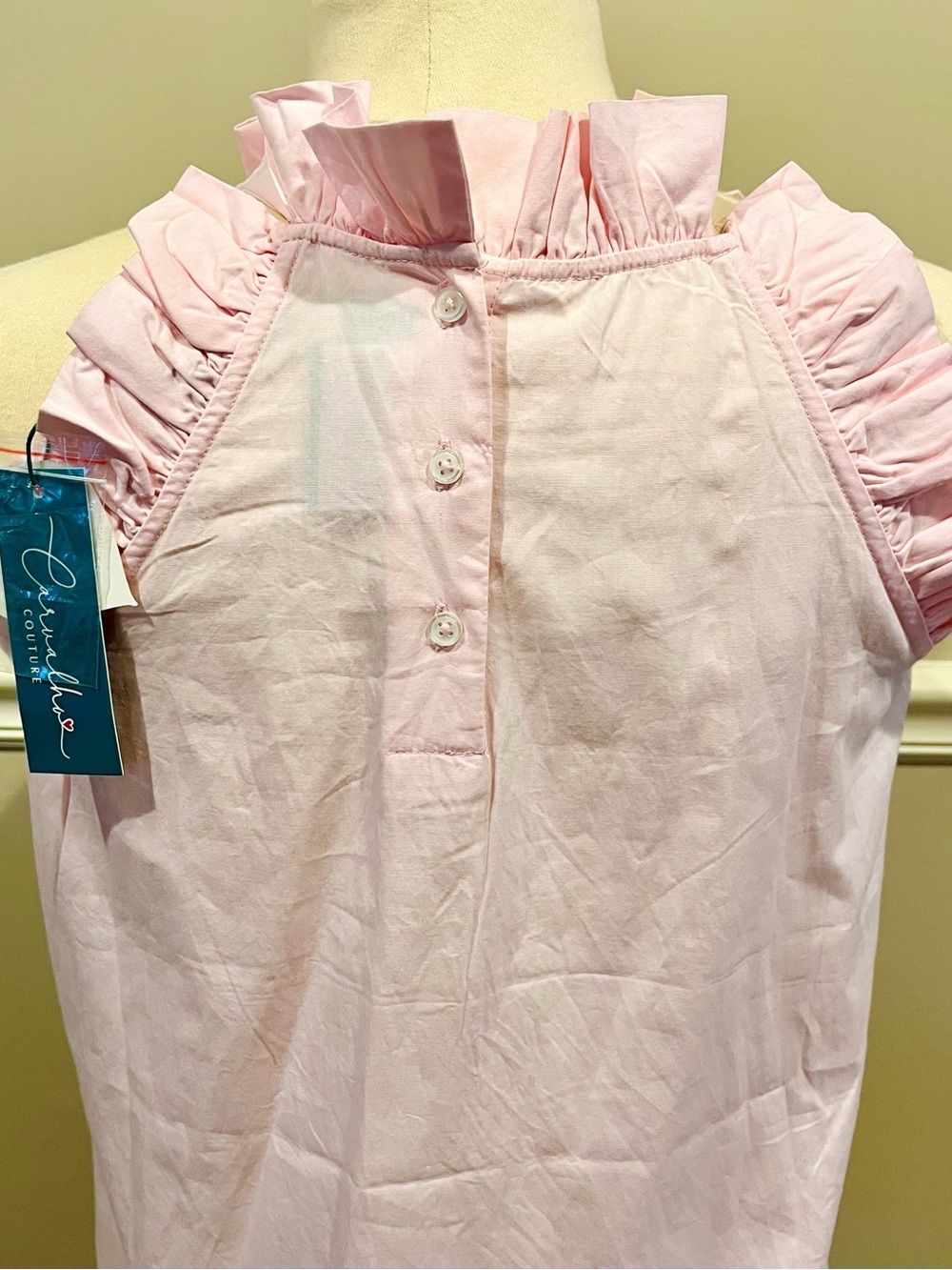 Pink-A-Boo Chaney Sleeveless Ruffle Top - Picture 9 of 12